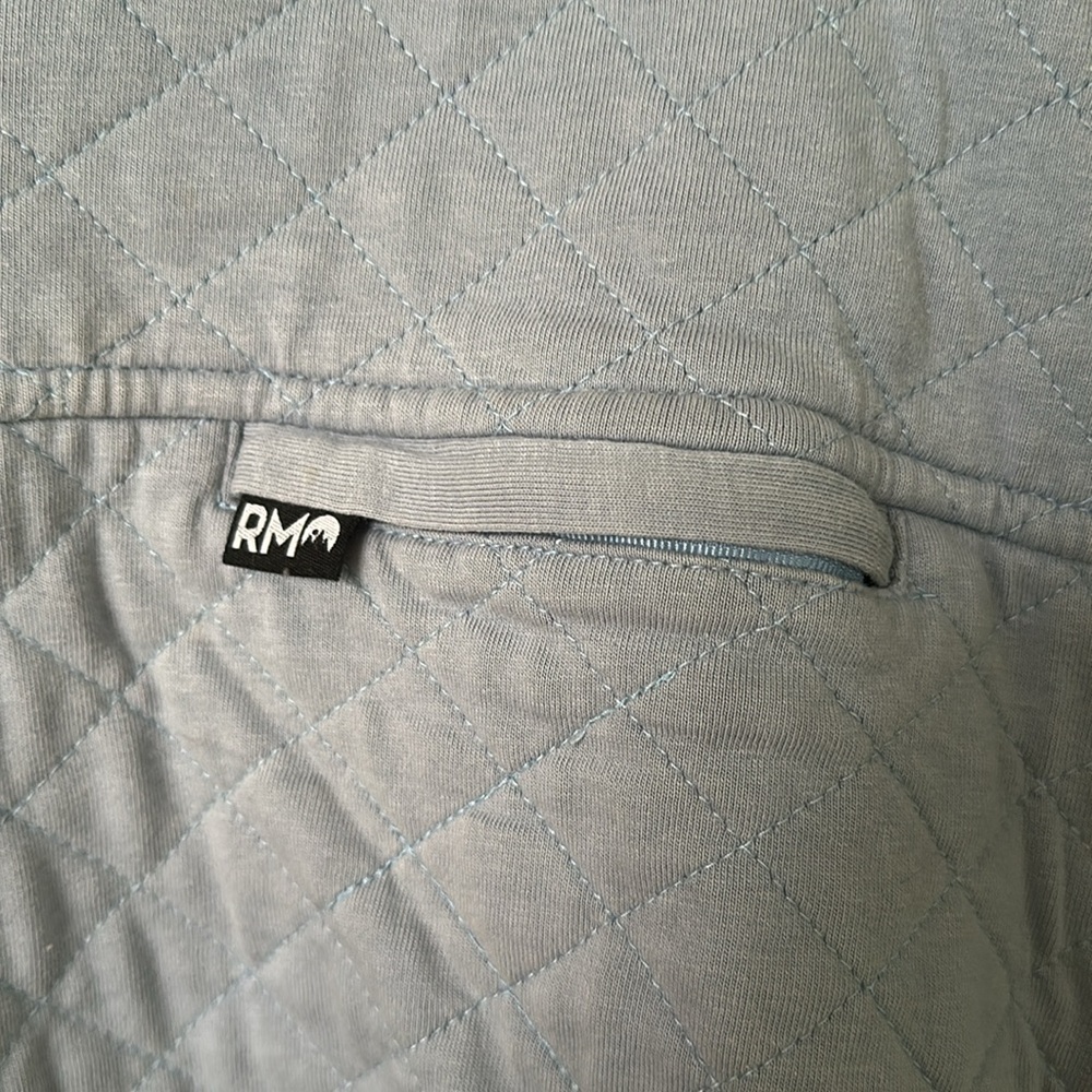 Blue Quilted Rock Monkey Pullover - image 4